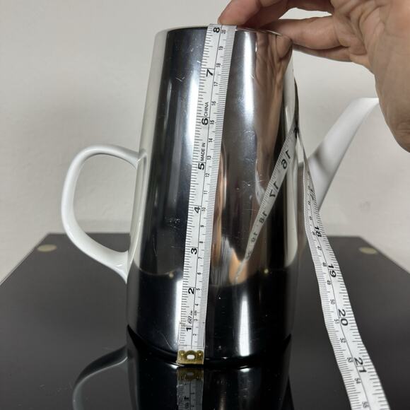 VTG Melitta Germany Porcelain Coffee Pot with Stainless Thermal Insulated Jug - Picture 15 of 16